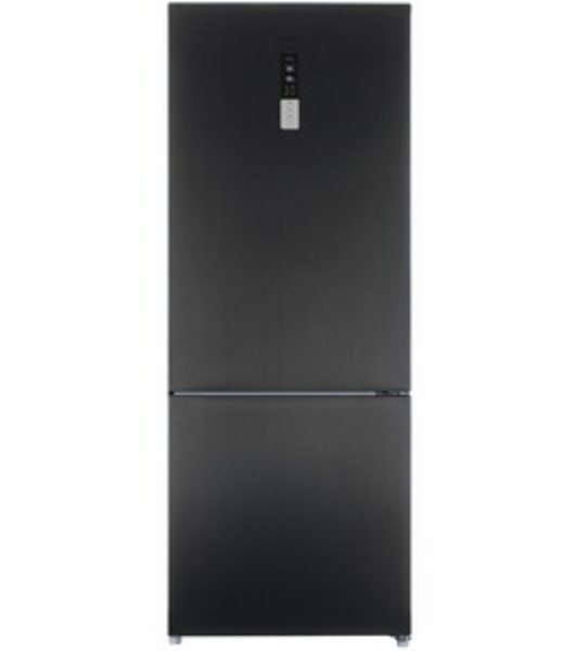 Холодильник Korting KNFC 72337 XN черный двухкамерный 324/108л морозилка снизу, No Frost