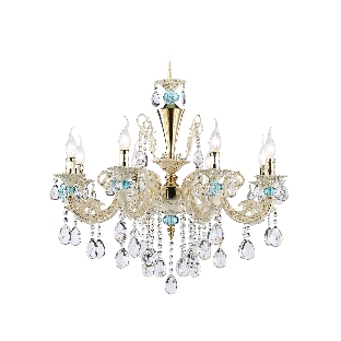 Светильник Ambrella light TR4926/8 GD/WH/CL золото/белый/прозрачный E14*8 max 40W D740*630