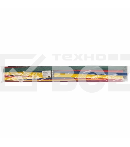 Термоусаживаемые трубки Rexant, 25,0/12,5 мм, набор пять цветов, упаковка 25 шт. по 1 м
