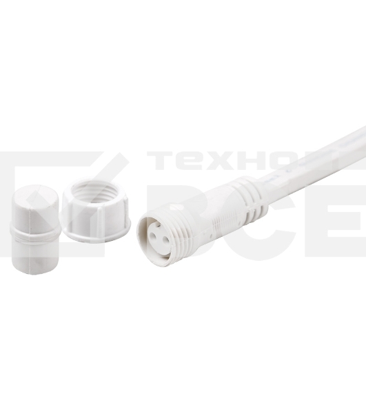 Гирлянда LED Galaxy Bulb String 10м, белый КАУЧУК, 30 ламп*6 LED БЕЛЫЕ, влагостойкая IP65