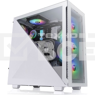 Компьютерный корпус Thermaltake Divider 300 TG ARGB белый без БП ATX 2x120mm 2xUSB3.0 audio front door bott PSU