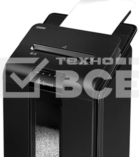 Шредер Fellowes AutoMax 100M (секр.P-4)/фрагменты/100лист./23лтр./скрепки/скобы/пл.карты