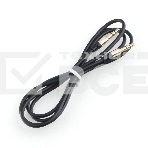 Кабель аудио Cablexpert CCAB-01-35MM-1MB, 3.5 Jack (M)/3.5 Jack (M), черный, 1м, блистер, фото 1