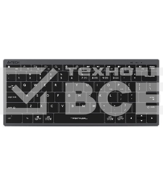 Клавиатура беспроводная A4Tech Fstyler FBX51C серый USB BT/Radio slim Multimedia