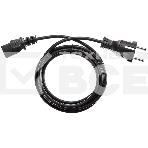 Кабель компьютер - розетка 1.8m 220V (Европейский стандарт) VCOM/TELECOM, фото7