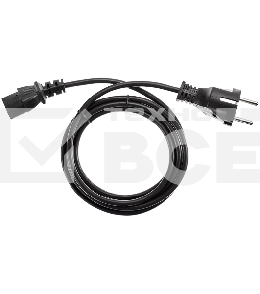Кабель компьютер - розетка 1.8m 220V (Европейский стандарт) VCOM/TELECOM
