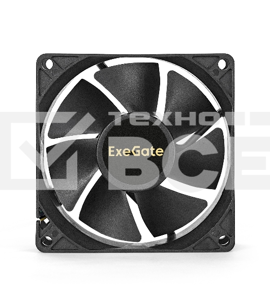 Вентилятор для корпуса ExeGate EX08025S2P черный, 80 мм, 2200 об/мин, 22.5 дБ, 2 pin