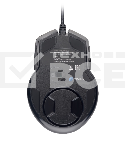 Мышь проводная GMNG XM007 черный/красный, 10000 dpi, USB, кнопки - 7