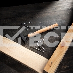 Молоток слесарный Denzel 200 г, кованый квадратный боек, буковая рукоятка, фото 1