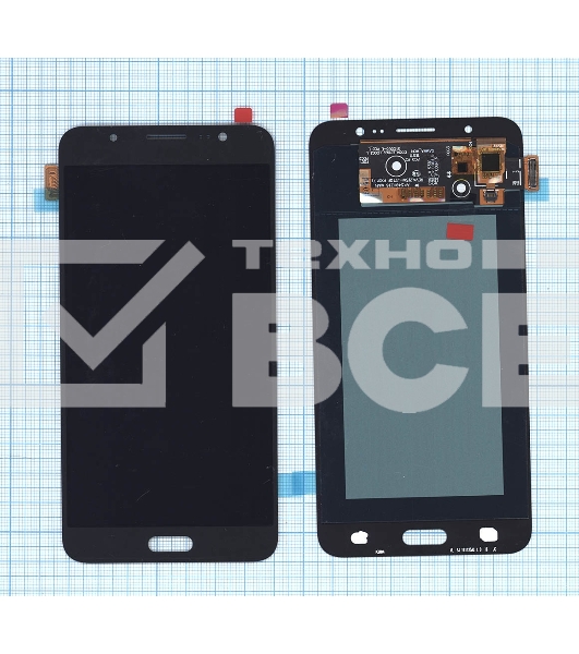 Дисплей для Samsung Galaxy J7 (2016) SM-J710F в сборе с тачскрином (OLED) черный