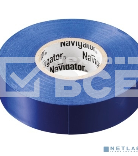 Изолента ПВХ 15мм (рул.20м) син. NIT-B15-20/B Navigator 71107