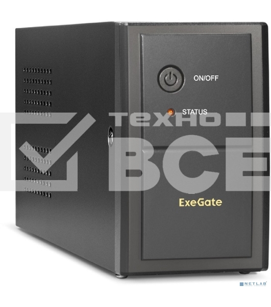 Источник бесперебойного питания ExeGate EP276528RUS Power Back BNB-650<650VA, Black, 2 евророзетки>