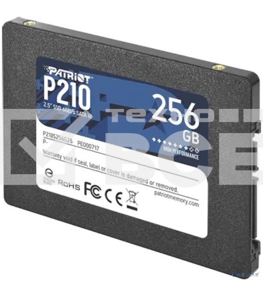 Накопитель SSD Patriot P210, 256GB, SATA III, 2.5