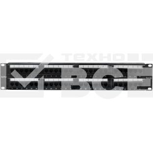 Патч-панель 19', 48хRJ-45, UTP, Cat.5e, 2U