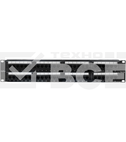 Патч-панель 19', 48хRJ-45, UTP, Cat.5e, 2U