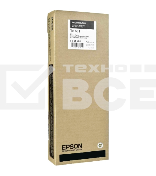 Картридж струйный Epson C13T636100 фото черный (700 мл) для Stylus Pro 7900/9900
