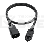 Кабель питания Greenconnect GCR-55966 PROF 1.0m, С14 - С5, черный, 3*1,5мм, фото2