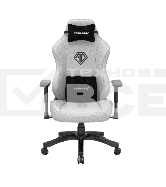 Кресло игровое Anda Seat Phantom 3, цвет серый, размер L (90кг), материал ткань (модель AD18)
