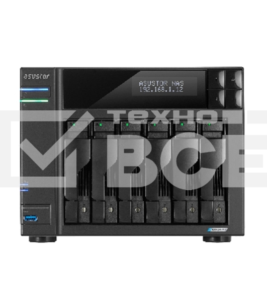 Сетевой накопитель ASUSTOR AS6706T/6 BAY/EU/8GD4 (90IX01N1-BW3S60)