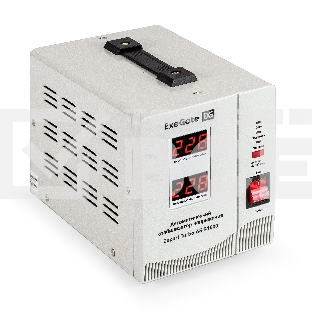 Стабилизатор напряжения ExeGate Expert Turbo AST-1500 (1500ВА, вход 80-260В, двойная цифр. индикация вход/вых. напряжения, выход 220В±8%, КПД 98%, 5 уровней защиты, задержка, усиленный метал. корпус, 2*Schuko, RTL)