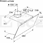 Вытяжка наклонная Bosch DWK63PJ60T 360 м3/ч, 60см, черный, Push buttons, фото7