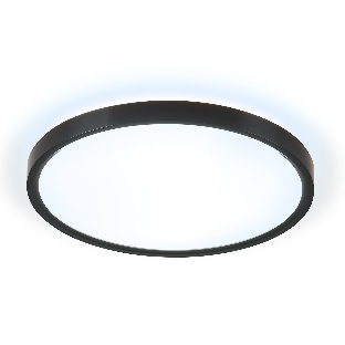 Потолочный светодиодный светильник Ambrella light FZ3055 BK черный IP44 33W+10W 6400+6400К D370*40 (Без ПДУ)