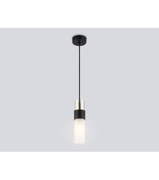 Подвесной светильник LH55101 BK/FR/TI черный/белый матовый/янтарь E14 max 40W D55*1500