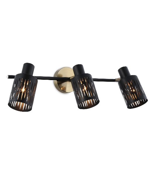Светильник Ambrella light TR8669/3 BK/SB чёрный/бронза E14/3 max 60W 560*100*190
