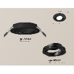Комплект встраиваемого поворотного светильника Ambrella light XC7622081 SBK/PBK черный песок/черный полированный MR16 GU5.3 (C7622, N7002), фото 1