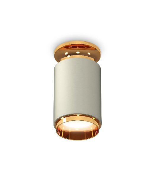 Светильник Ambrella Light XS6314121 SGR/PYG серый песок/золото желтое полированное MR16 GU5.3 (N6905, C6314, N6124)