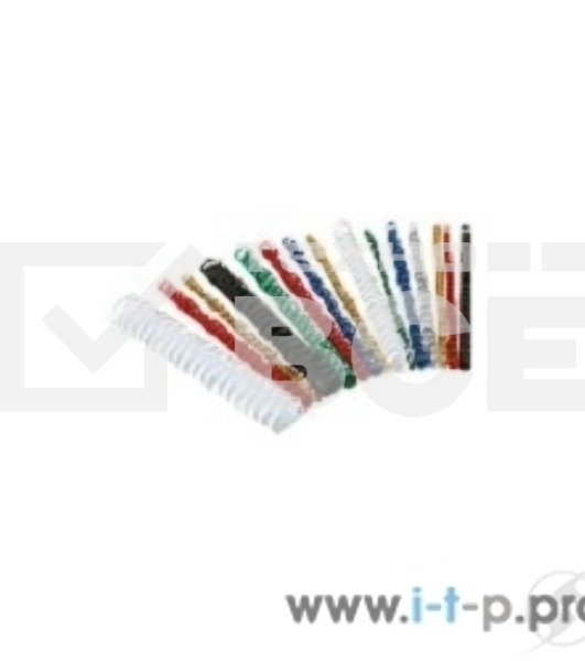 Пружины для переплета пластиковые Lamirel, 16 мм. Цвет: белый, 100 шт в упаковке.