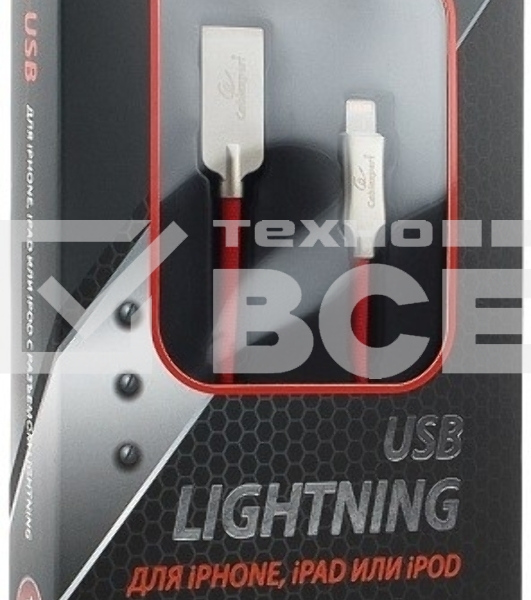Кабель USB Cablexpert для Apple CC-P-APUSB02R-1M, MFI, AM/Lightning, серия Platinum, длина 1м, красный, блистер