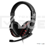 Гарнитура Oklick HS-L380G черный/красный 1.8м мониторы оголовье (JD-032), фото 1