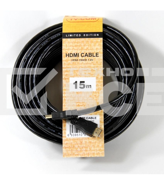 Кабель цифровой TV-COM HDMI19M to HDMI19M, V1.4+3D, 15m <CG150S-15M>