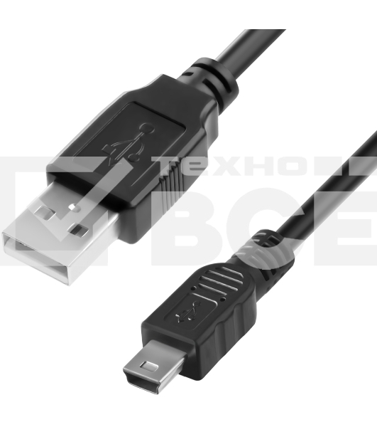 Кабель Greenconnect Кабель интерфейсный USB 2.0 1.8m Premium AM/mini 5P, 28/28 AWG двойное экранирование, антифриз, черный