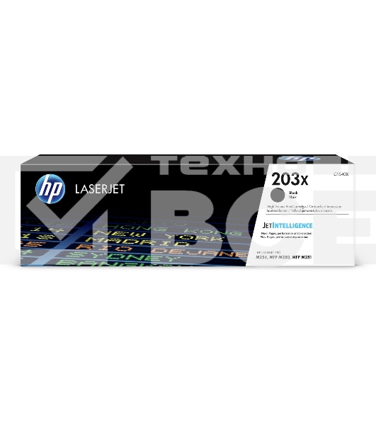 Картридж лазерный HP CF540X (HP 203X) чёрный для HP LaserJet M254/M280/M281 3200 страниц.
