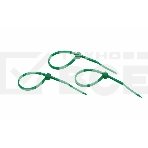 Хомут-стяжкa нeйлонoвая Rexant 100x2,5 мм, зеленая, упаковка 25 шт., фото 1