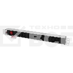 Блок розеток Rem-10 без шнура с выкл., 10 IEC 60320 C13, вход IEC 60320 C14, 10A, алюм., 19