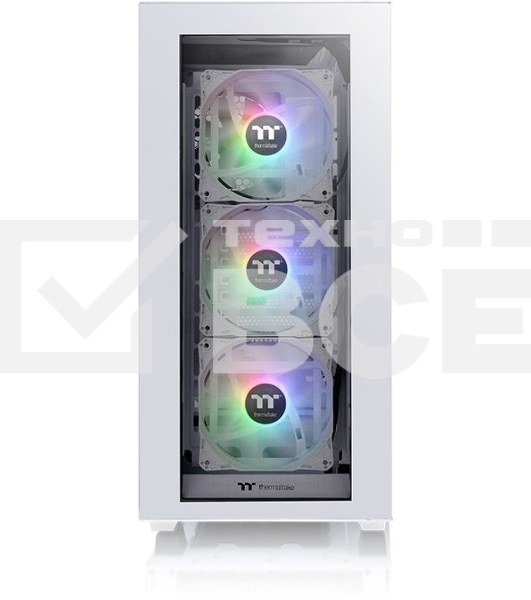 Компьютерный корпус Thermaltake Divider 300 TG ARGB белый без БП ATX 2x120mm 2xUSB3.0 audio front door bott PSU
