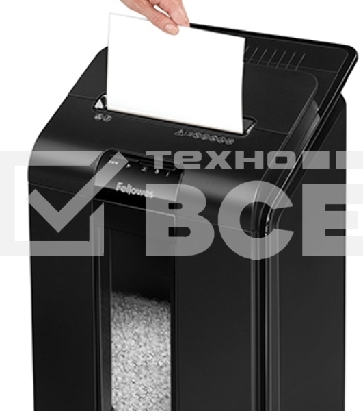 Шредер Fellowes AutoMax 100M (секр.P-4)/фрагменты/100лист./23лтр./скрепки/скобы/пл.карты