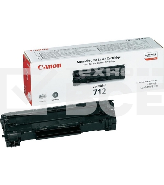 Картридж лазерный Canon Cartridge 712 (1870B002/1870A002) черный (1500 стр.) для Canon LBP-3010/3100