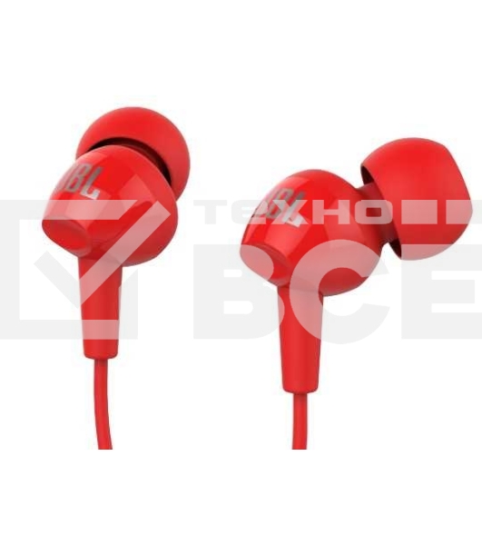 Наушники JBL Гарнитура C100si красный