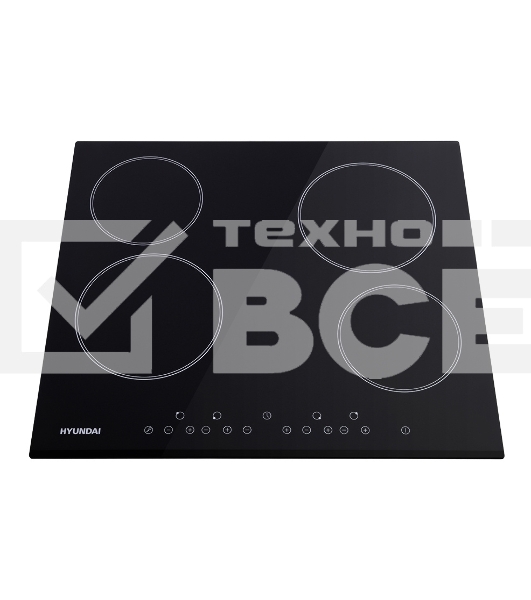 Варочная поверхность Hyundai HHE 6450 BG черный