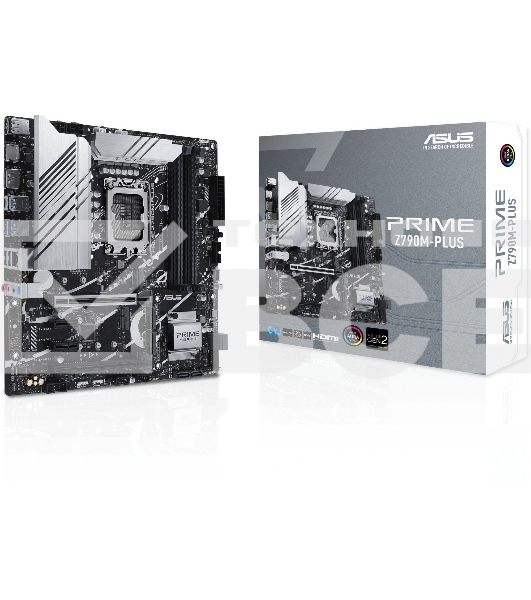 Материнская плата ASUS PRIME Z790M-PLUS, LGA 1700, Intel Z790, 4xDDR5, 4xSATA, 3xM.2, 1xPCIe 4.0 x4, 1xPCIe 5.0 x16, 2xPCIe x1, 1xDP, 1xHDMI, 1x 1Gb LAN, 1xUSB-C 3.2 Gen 2x2, 1xUSB 3.2 Gen 2, 4xUSB 3.2 Gen 1, 2xUSB 2.0, 3x3.5 мм, 7.1, mATX