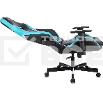 Кресло игровое Knight Thunder 5X черный/голубой эко.кожа крестов. металл, фото17