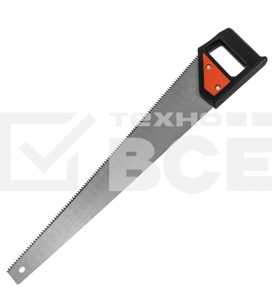 Ножовка по дереву Sparta 500 мм, 5-6 TPI, каленый зуб, пластиковая рукоятка