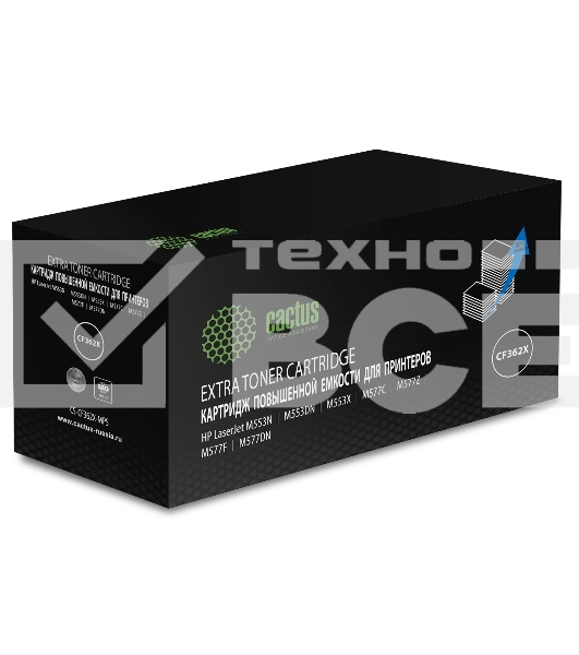 Картридж лазерный Cactus CS-CF362X-MPS, CF362XX желтый (18000 стр.) для HP CLJ M552dn/M553dn/M553N/M553x