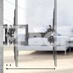 Кронштейн для телевизора Hama 00220831 черный 32