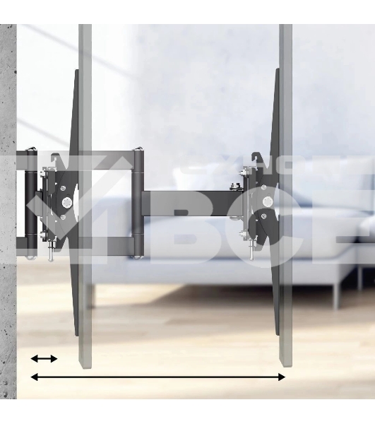 Кронштейн для телевизора Hama 00220831 черный 32