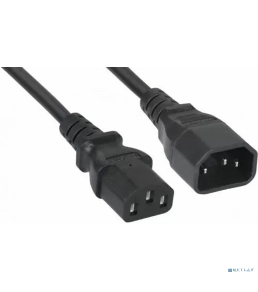 Кабель питания Filum ПВС-АП 3x1.5 С13 - C14, 220/250В, 10А, чёрный, 1,8м